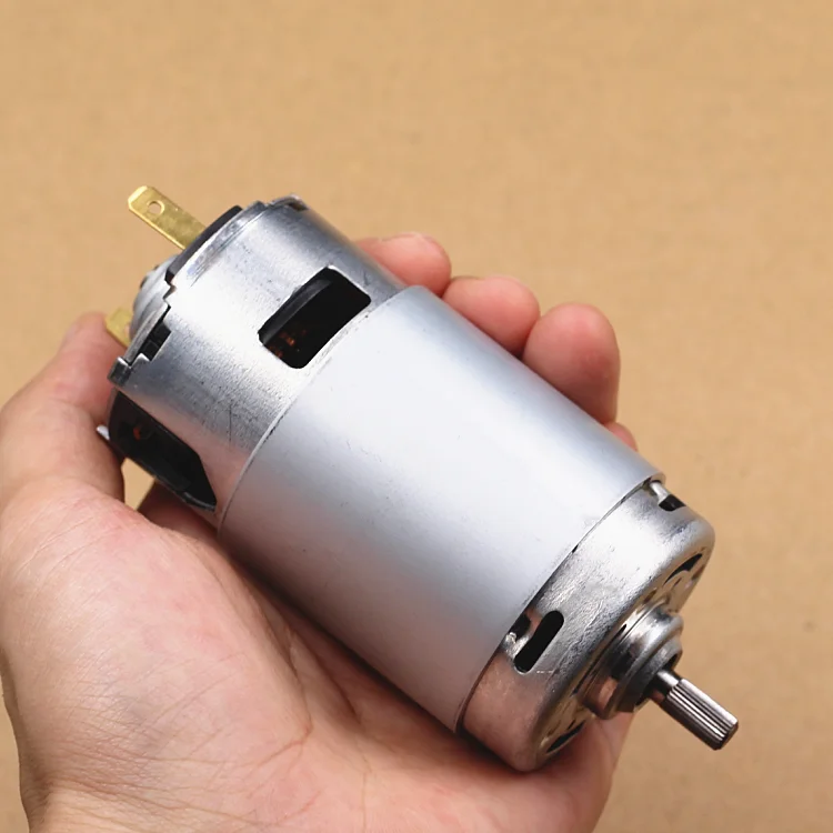 7712 DC motor Double carbon brush DC220V 10000RPM 5mm knurled shaft Sending finishing bridge