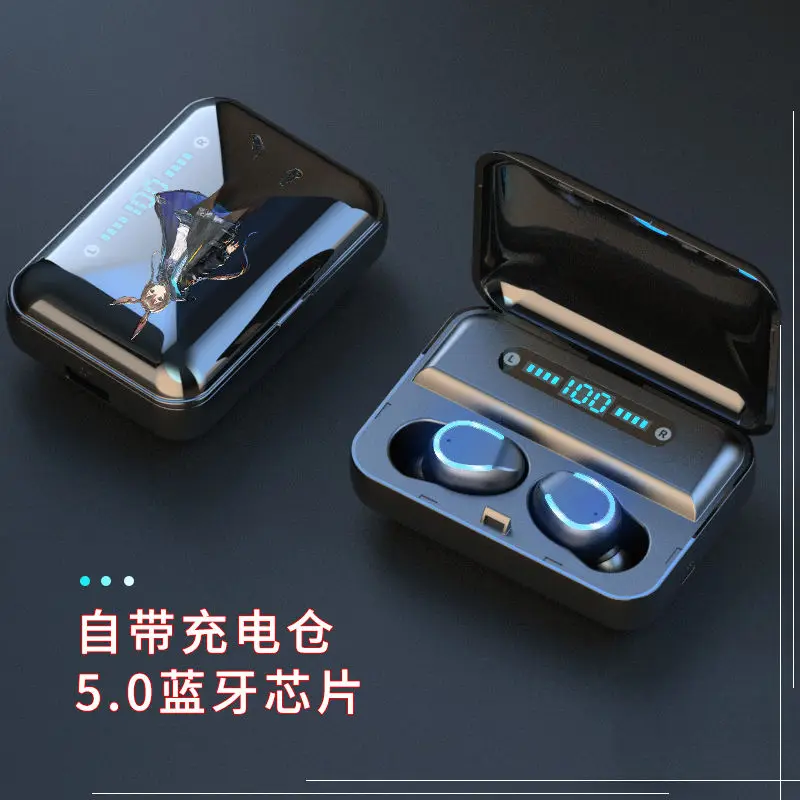 Game Arknights Bluetooth earphones Texas Lappland Amiya cosplay For Android Wireless Earbuds Bluetooth 5.0 Charging box waterpr