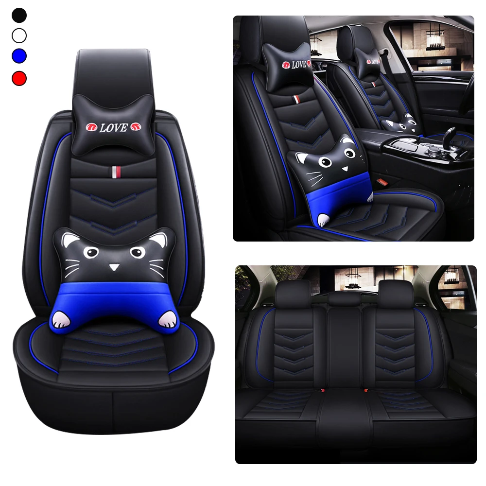 

Leather Car Seat Cover For Subaru Forester Outback Legacy XV Wrx sti WRX Impreza BRZ 5Seats Luxury Automobile Seat Cushion Cover