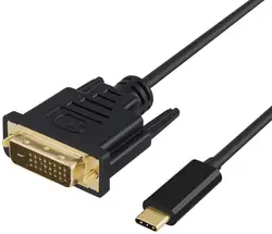 USB C to DVI Cable Type C to DVI D 24+1 Video Adapter 1080P  6FT/1.8M