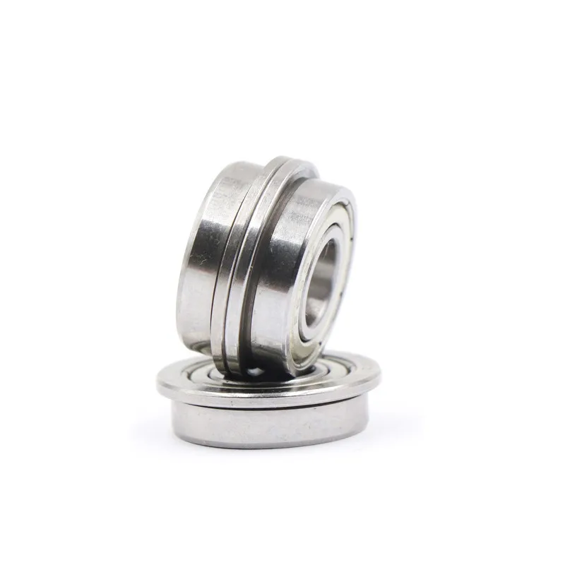 100pcs F6001ZZ Flanged deep groove ball bearing F6001 F6001Z miniature shielded cover flange ball bearings 12x28x8 mm