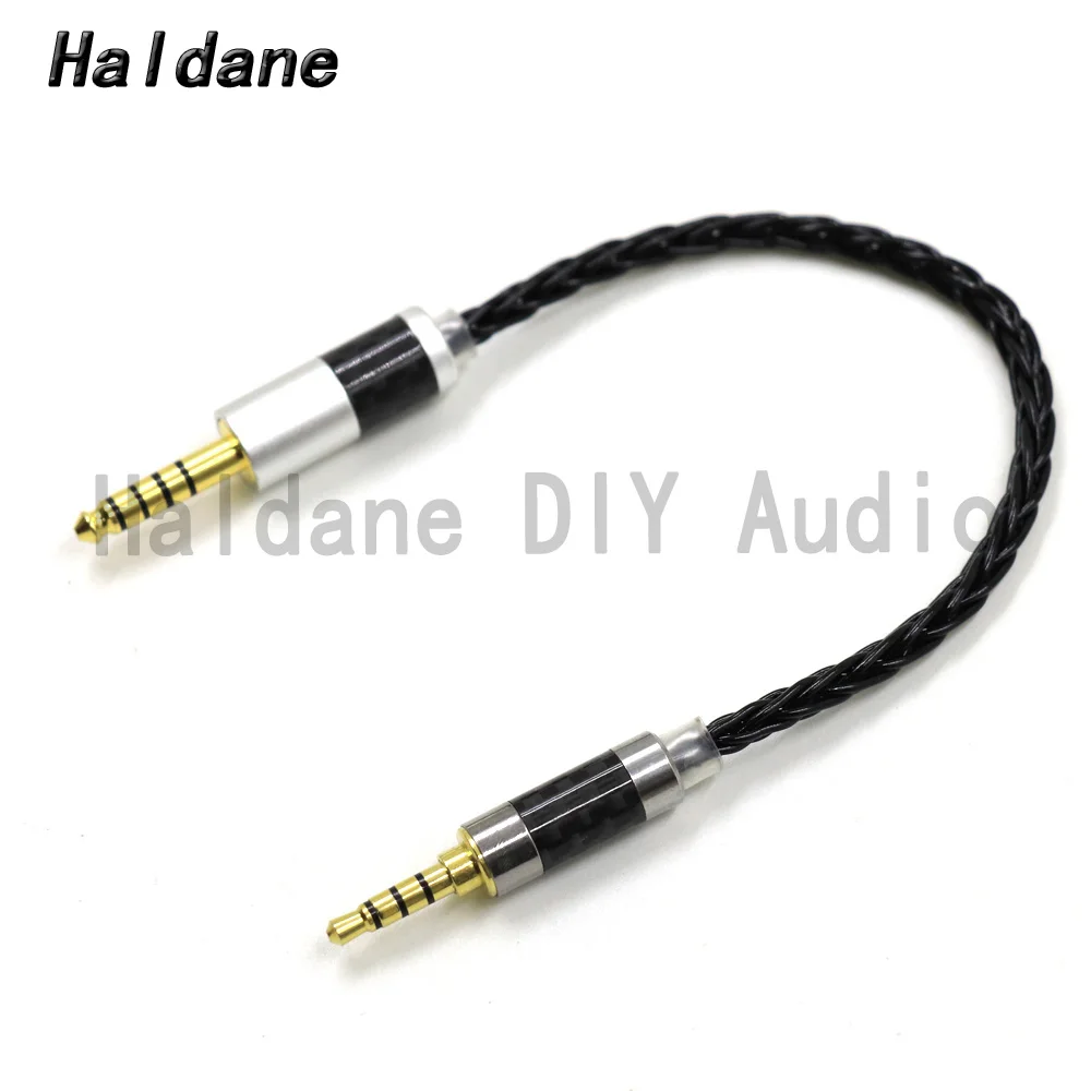 

Haldane HIFI 7N Silver Plated 3.5mm TRRS Balanced Male to 4.4mm Balanced Male Audio Adapter Cable 3.5 to 4.4 Balance Connector