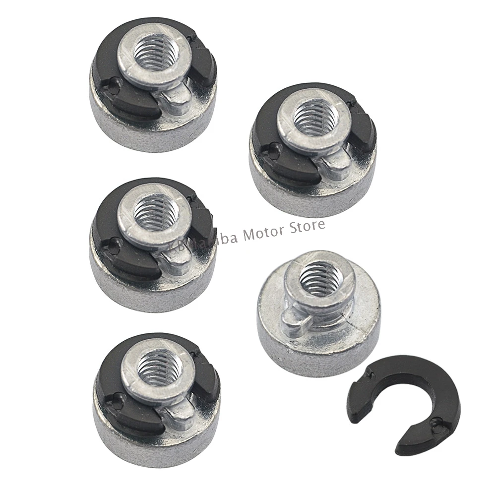 Motorcycle Rear Fender Seat Nut Kit for Harley Sportster Street Bob Softail 1996-2017 Mount Nut Bolt Quick Release Aluminum