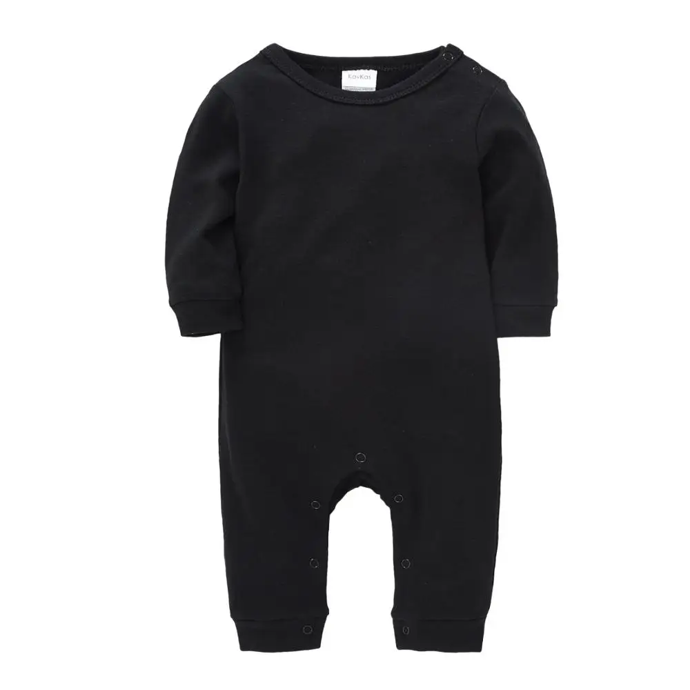 Honeyzone Fashion Newborn Clothes Baby Boys Clothes Navy Twins Warm Jumpsuit Solid Color Bebe Fille Vetements 100%Cotton