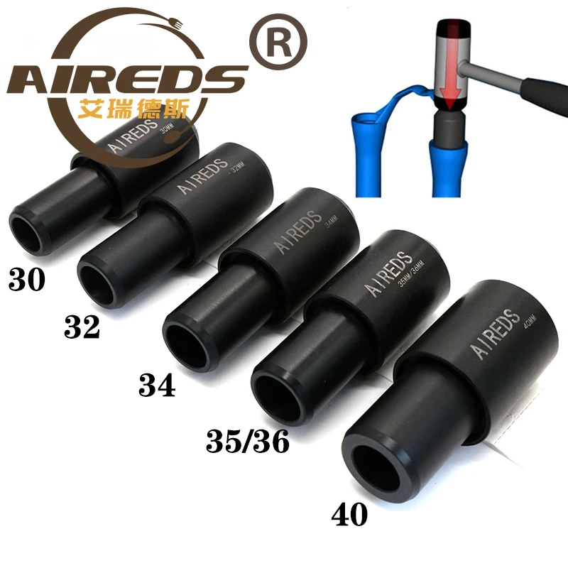 AIREDS-Kit de herramientas de instalación para horquilla delantera de bicicleta, sello antipolvo para Fox Rockshox, 28/30/32/34/35/36/40mm de