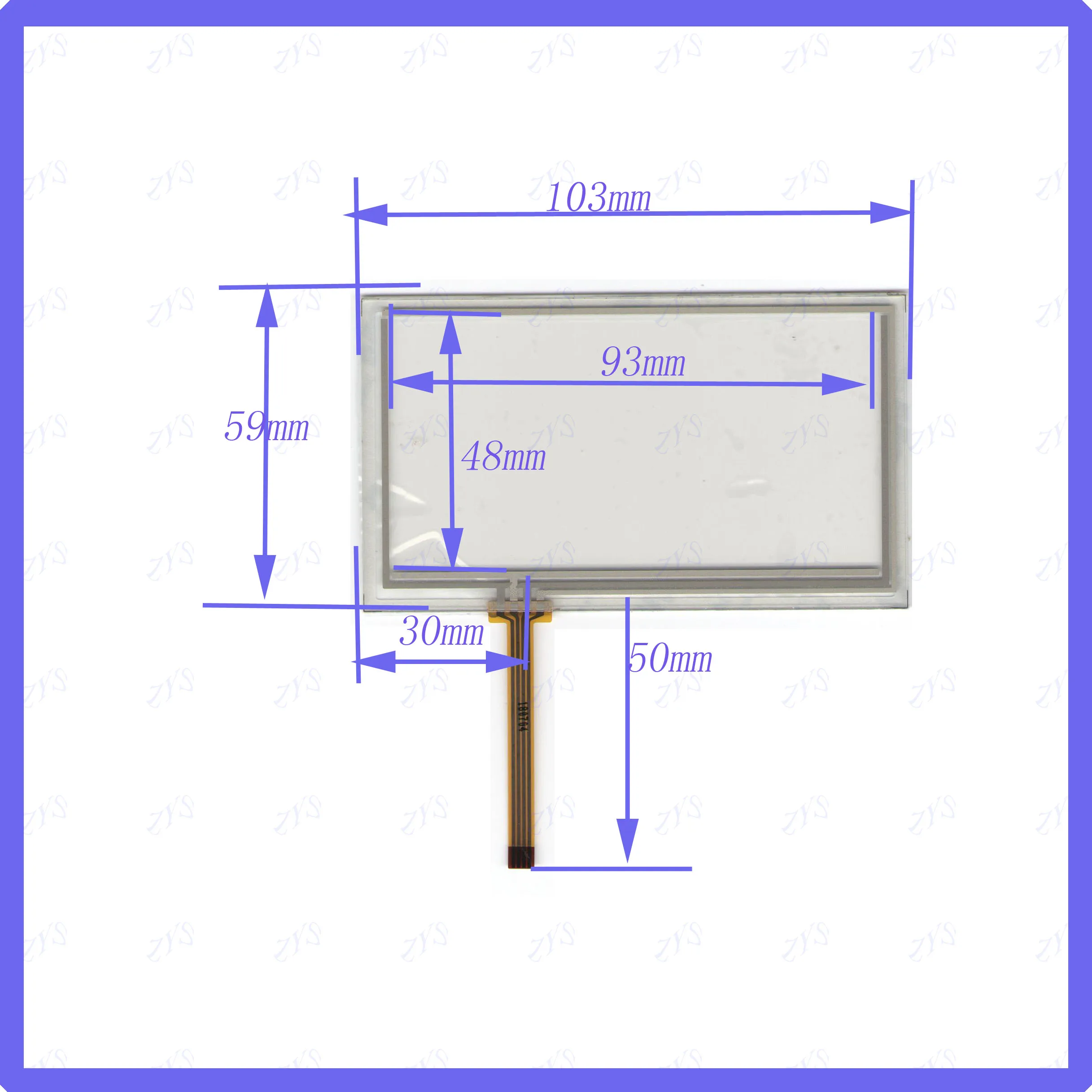 103*59mm  3.8inch 4lines For Car DVD  Industrial application touch screen panel  this is compatible  TouchSensor FreeShipping