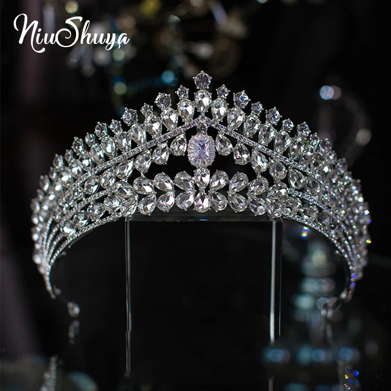 

NiuShuya New Vintage Baroque Headbands Crystal Tiaras Crowns Bride Noiva Headpieces Bridal Wedding Party Hair Jewelry for Women