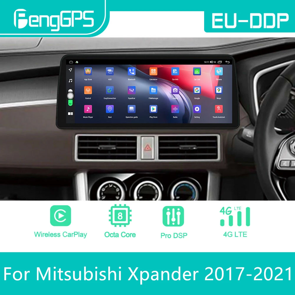 12.3 inch For Mitsubishi Xpander 2017 2018 2019 2020 2021 Android Car Radio Stereo Multimedia Player 2Din Autoradio GPS Navi