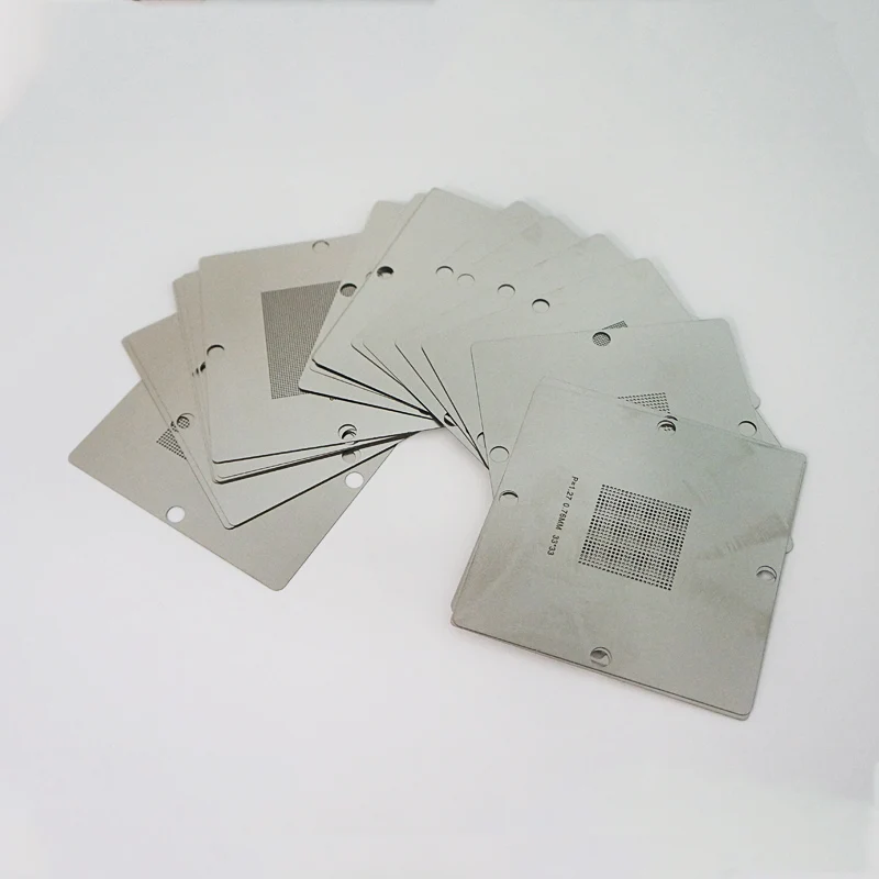 Universal Stencil BGA Reballing Kit with 29pcs/lot 90*90mm 90x90mm BGA Stencils 90 BGA Reballing Stencil 0.5/0.6/0.65/0.76/1.0