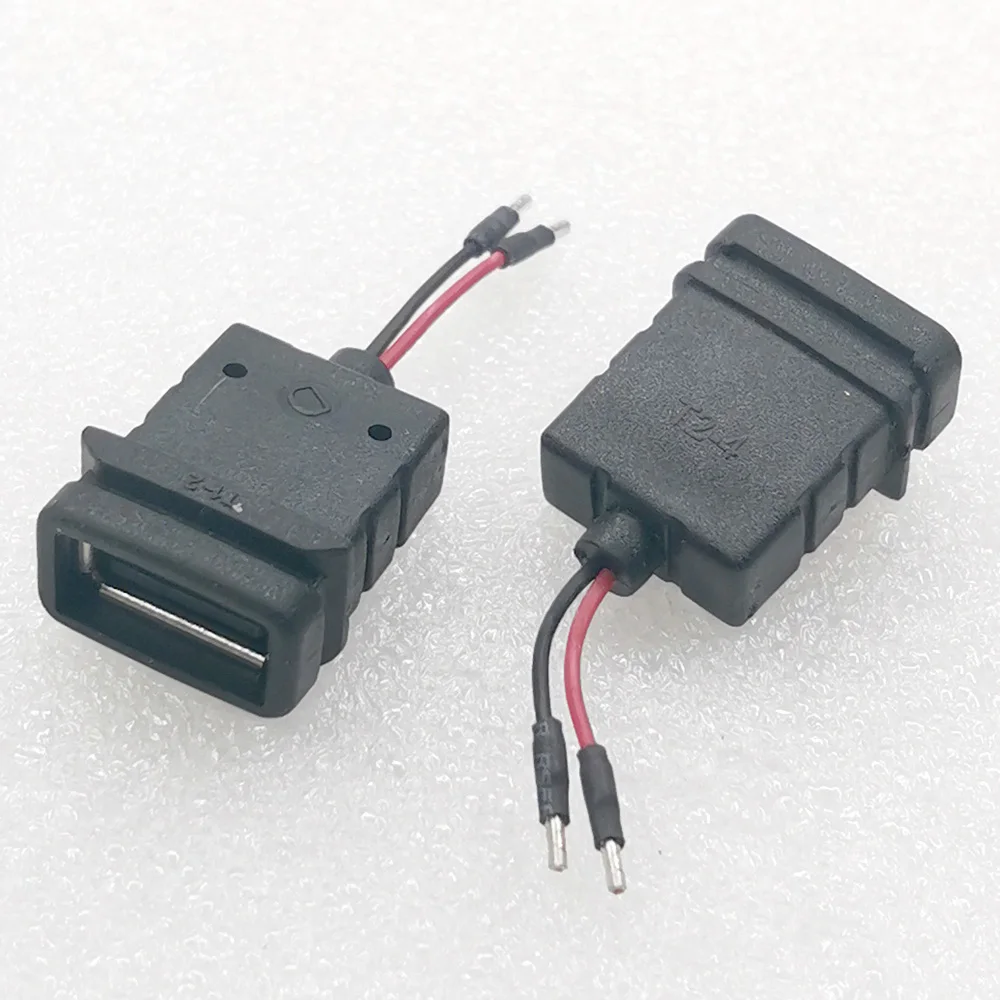 Hot Sale USB Type A Standard Port Female Solder Jacks Connector DIY Design Power Charging Socket USB-A type with cable