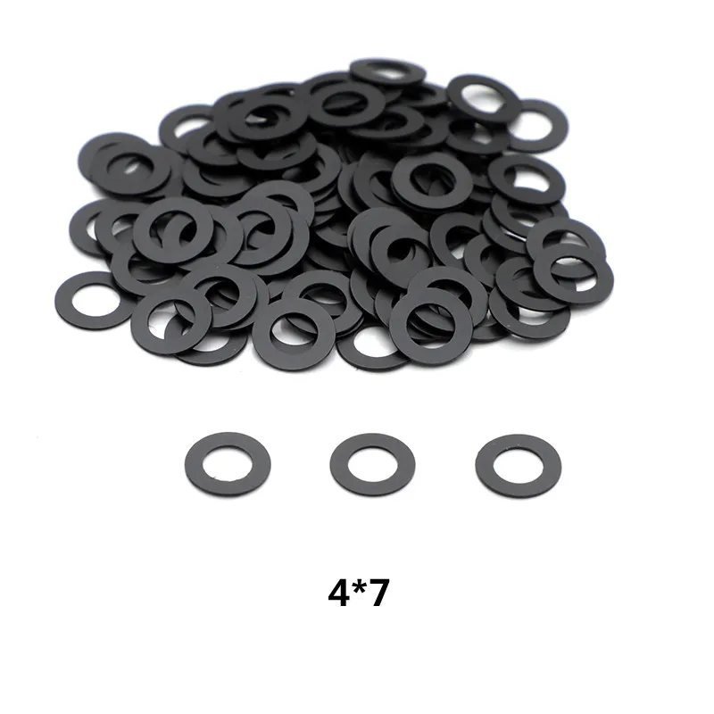 

New Black Graphite Gaskets For Screws Professional Hairdressing Scissors Accessories 3 Sizes Mix 5*7/4*6/4*7mm 1000pcs/Lot