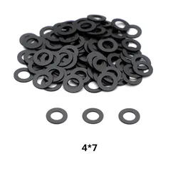1000pcs/Lot New Black Graphite Gaskets For Screws Professional Hairdressing Scissors Accessories 3 Sizes Mix 5*7/4*6/4*7mm
