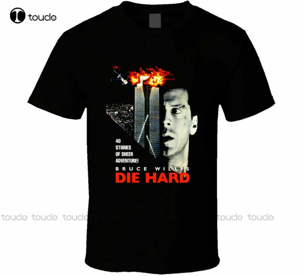 Die Hard Bruce Willis Action Movie Retro T Shirt Mens Tee Gift New From Us Mens Tshirts