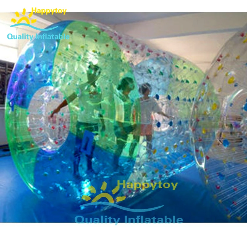 Kids And Adults Colorful Inflatable Hamster Wheel Water Roller For Pool