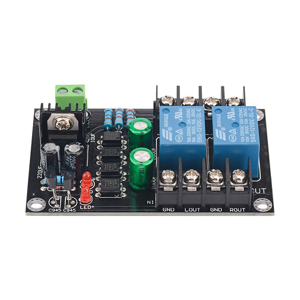 AIYIMA 300WX2 2.0ลำโพงวิทยุป้องกัน Delay 2ช่อง DC12-16V DC DC สำหรับ Class A เครื่องขยายเสียงดิจิตอล DIY