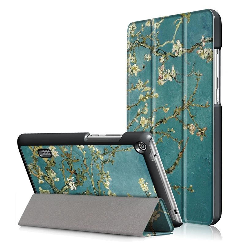 

Case For Huawei MatePad T8 Kobe2-L09 Kobe2-L03 8.0'' fundas Leather Slim Stand Folding Flip Case + gift pen