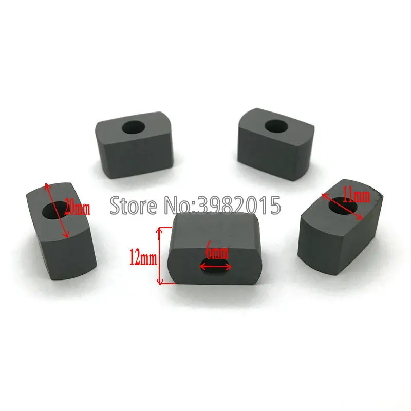 YG8 Tungsten Power Feed Contact Carbide 20*11*12*6mm Conductive Block for EDM Wire Cutting Machine