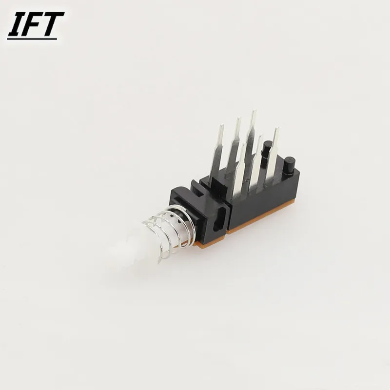 10Pcs Free shopping Straight key PBS-221H21 key switch double row six feet long pin copper foot with spring power switch