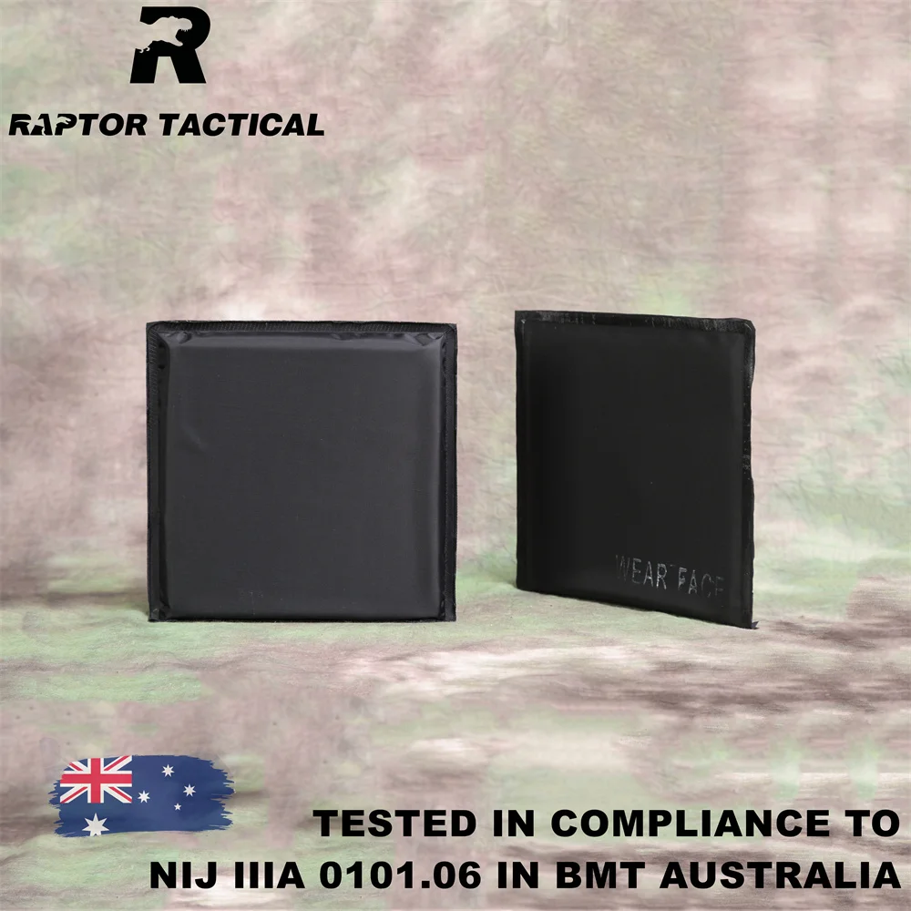Soft BulletProof Plate 6"x6" NIJ Level IIIA 3A 0101.06 Soft Ballistic Side Panel Two Pieces - Raptor Tactical