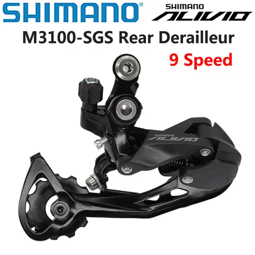 SHIMANO ALIVIO M3100 desviador trasero SHADOW RD 9 velocidades para bicicleta de montaña piezas originales desviador trasero de 9 velocidades