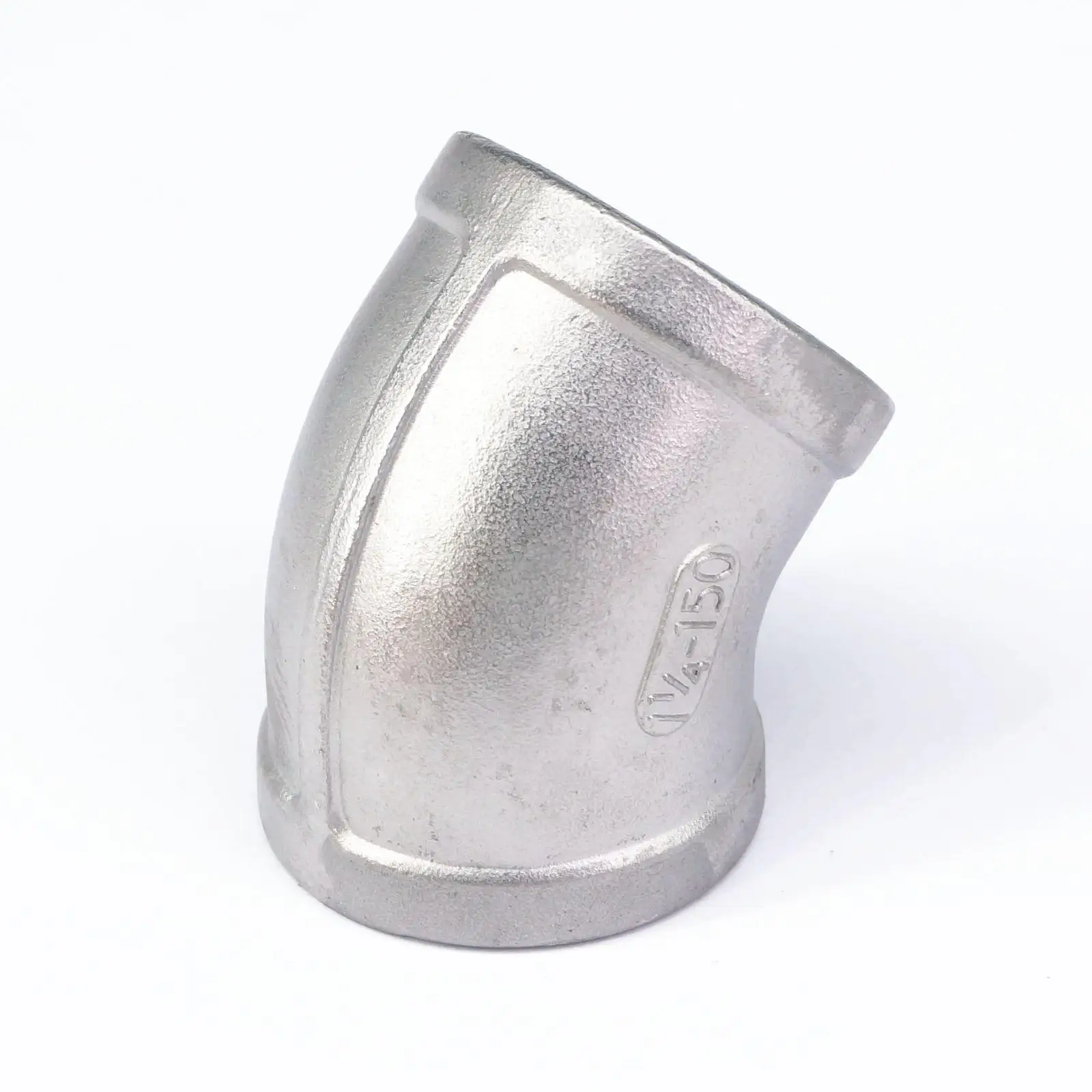 1-1/4 "BSP Innengewinde 304 Edelstahl 45 Grad Ellenbogen Rohr Fitting Anschluss wasser öl luft