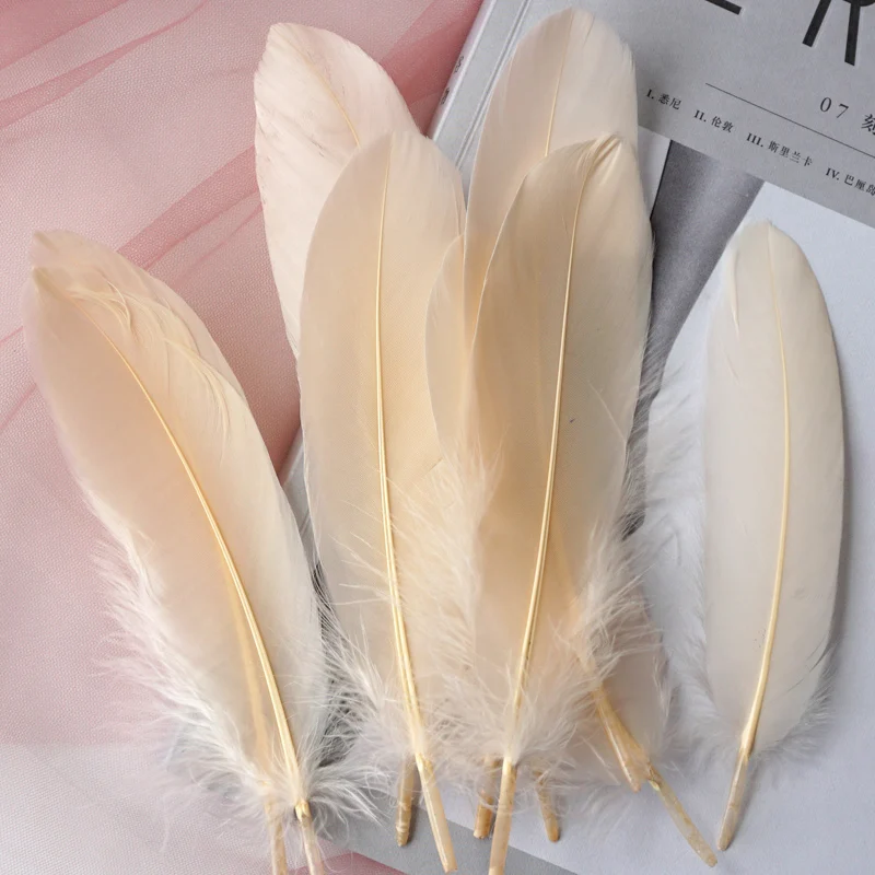 50pcs Natural Goose Feathers Plumes 15-20cm White Feather Plume for Home Decoration Craft DIY Party Jewelry Decoration