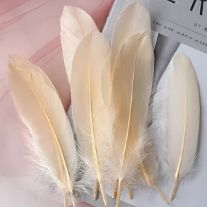 Naturfedern für die Dekoration zu Hause, weiße Federn, DIY-Party-Schmuck, Kunsthandwerk, 15-20 cm, 50pcs 6 Hauptverkäufe weiße Wolke - №4