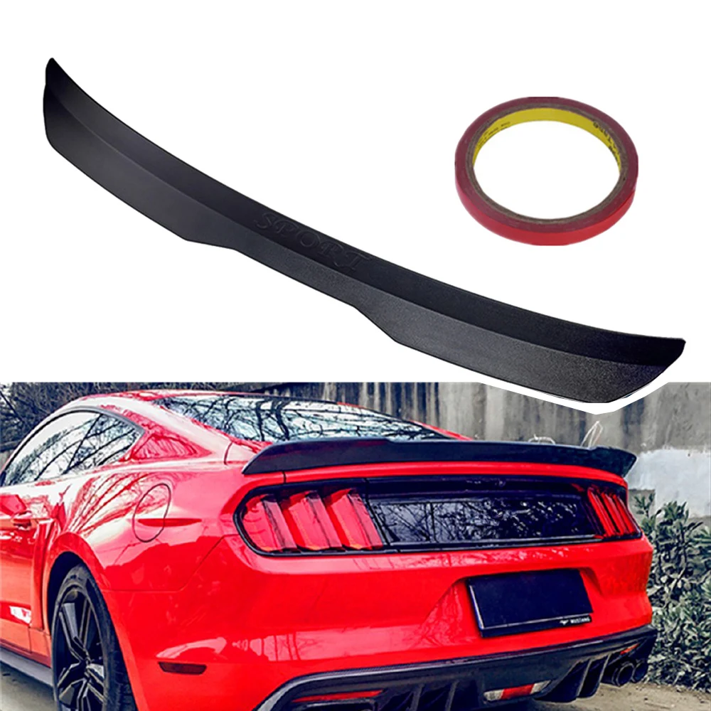 

Universal Car Rear Trunk Roof Lip Spoiler Wing ABS Sport Style For Honda Civiv Accord For Audi A3 A4 A6 For Benz Glossy Black