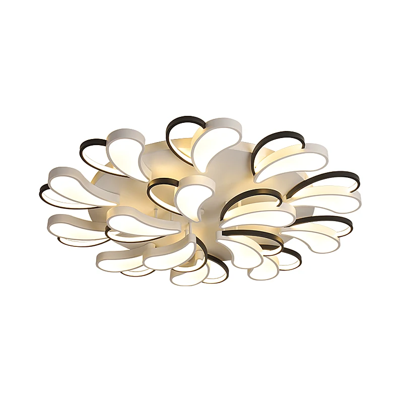 

remote control Modern Led Chandelier sunflower round light For Bedroom Dining Room Home Deco Acrylic Ceiling Chandelier Fixtures