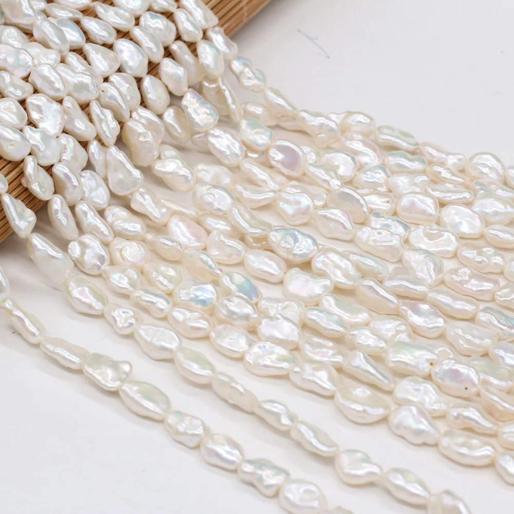 Hot Selling Natural Fashion Special-shaped Recycled Pearl DIY Making Bracelet Necklace Jewelry Accessories9x14-10x15mm36cm/piece