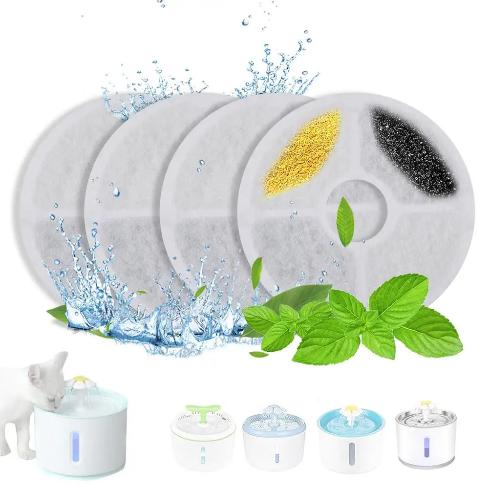 4 Mèo Vòi Phun Nước Lọc Thú Cưng Máy Lọc Thay Thế Cho Thú Cưng Nước Đa Năng Nước Hình Thú Cưng Máy Lọc
