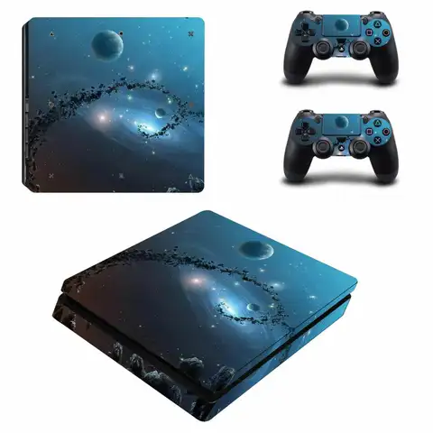 Starry Sky Planet PS4 Slim Sticker Skin Decals For PS4 Slim Console & Controller Skin Vinyl