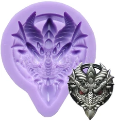 Dragon Head Fondant Silicone Mold Animals Dragon Baking DIY Mouss Mould Fondant Chocolate Pudding Jelly Cake Resin Mold