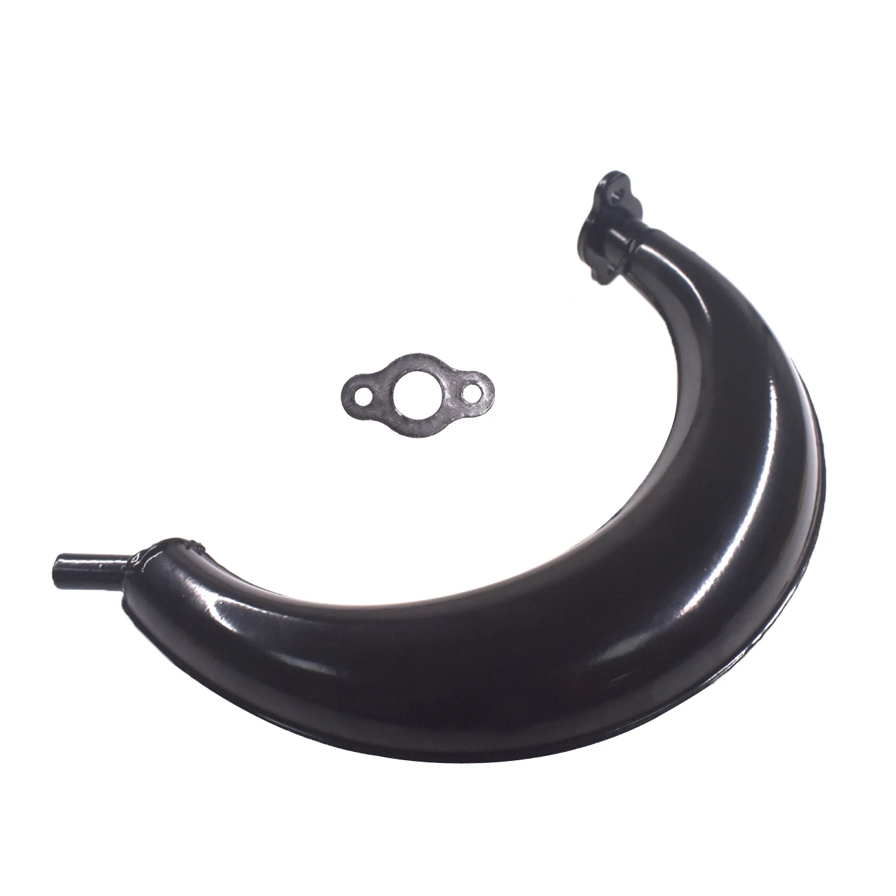 40mm Black Banana Muffler Exhaust Pipe 80cc 66cc Motorized Bicycle