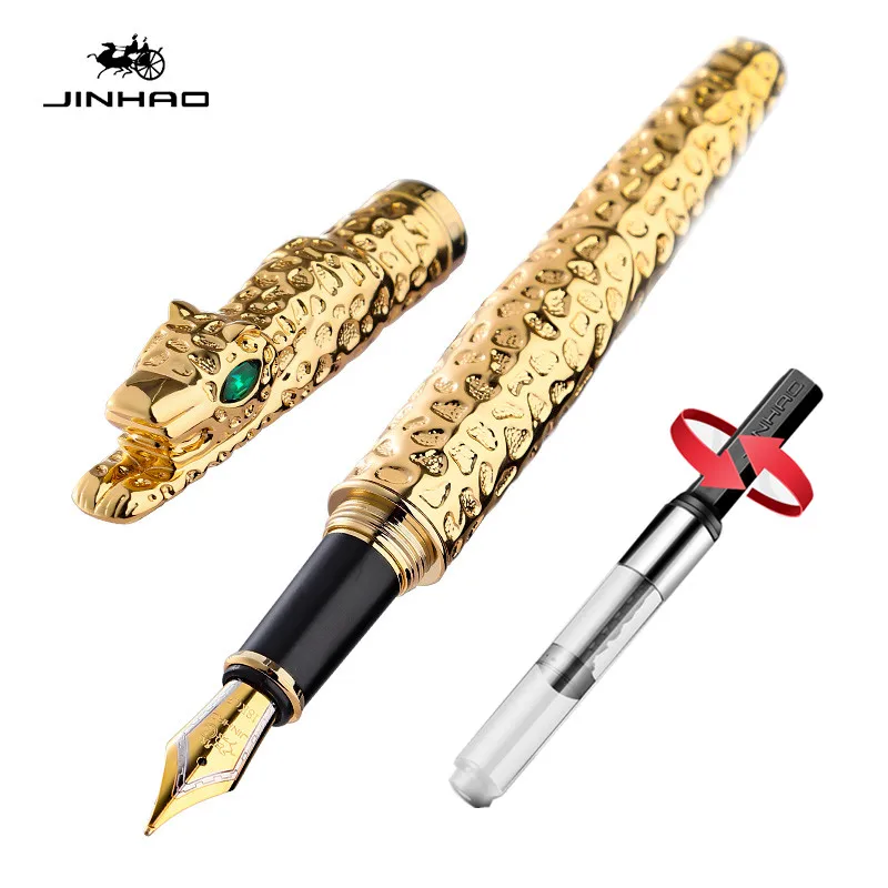 

Jinhao New Luxury Fountain Pen Leopard Ink Pen Art Pens Luxury Collection Business Office Gift Pen 2 Colors