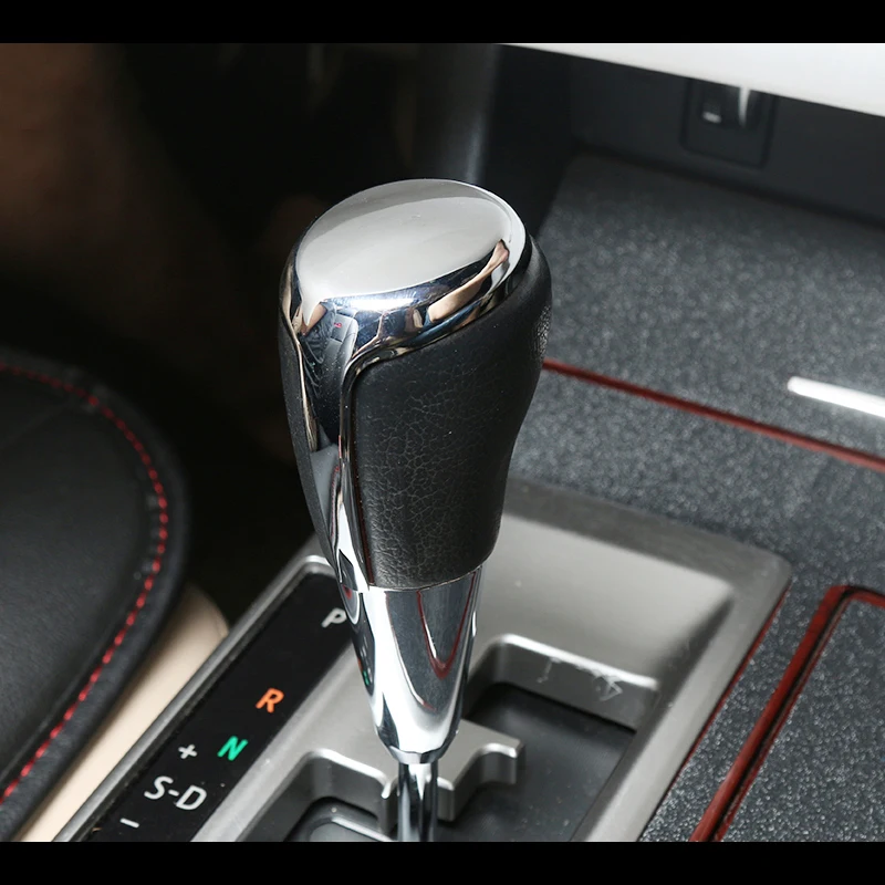 

For Toyota RAV4 accessories 2014-2018 Gear Head Sequin Trim Newest ABS Chrome Matte Gear Shift Knob Sequin Cover 1piece