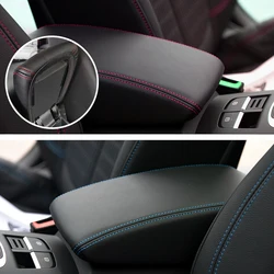 Car Microfiber Leather Center Console Armrest Box Cover Protective Trim For Audi A3 2017 2018