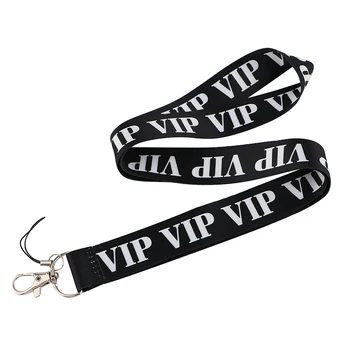 JF1088 VIP 키 체인 Lanyards 배지 ID 홀더 ID 카드 패스 휴대 전화 USB 넥 스트랩 배지 홀더 키 밴드