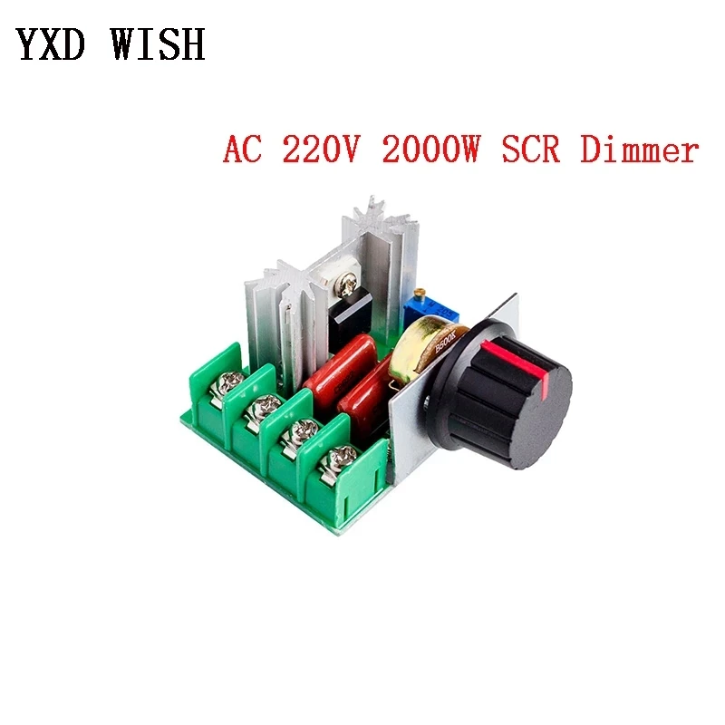 110V - 220V 2000W 3800W 4000W 5000W 6000W 10000W SCR Voltage Regulator LED Dimmer Motor Speed Controller 220 V Dimming Dimmers