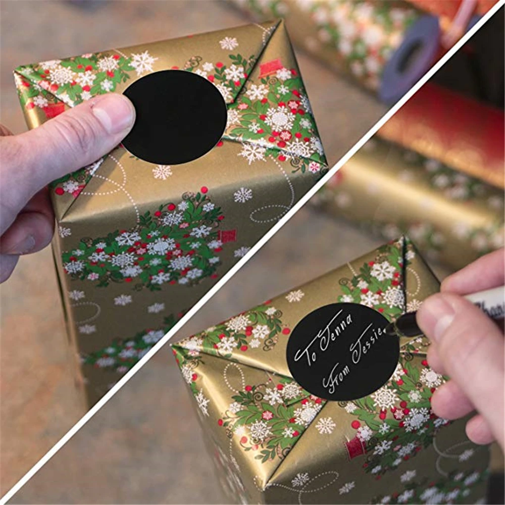 500 قطعة اللون مستديرة صفاء منقط ملصقات للتسمية هدية التفاف المغلف تزيين التسمية اليدوية سكرابوكينغ القرطاسية ملصقات