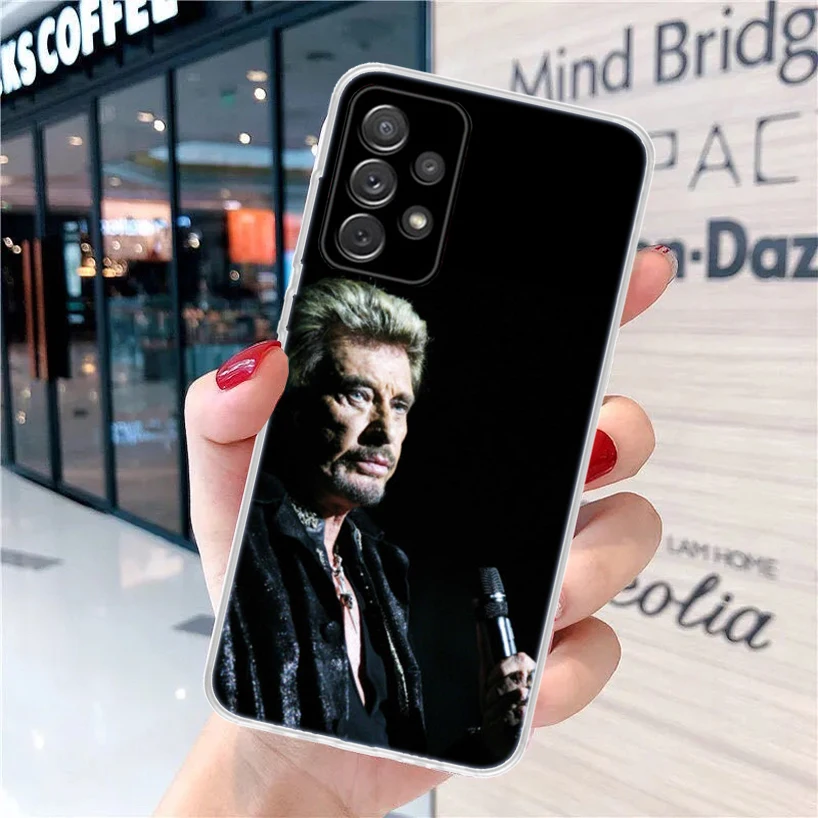 Johnny Hallyday Music For Samsung Galaxy A15 A14 A13 A12 A55 A54 A53 A52 Phone Case A32 A35 A34 A33 A25 A24 A23 A22 A04S A03S A0