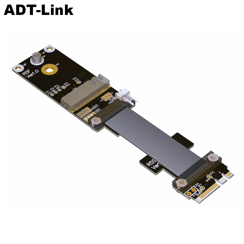 

ADT-Link M.2 Key A.E. Extension Cable for M.2 WiFi Card GPU extension cable NGFF M2 PCIe x1 Extension Cable