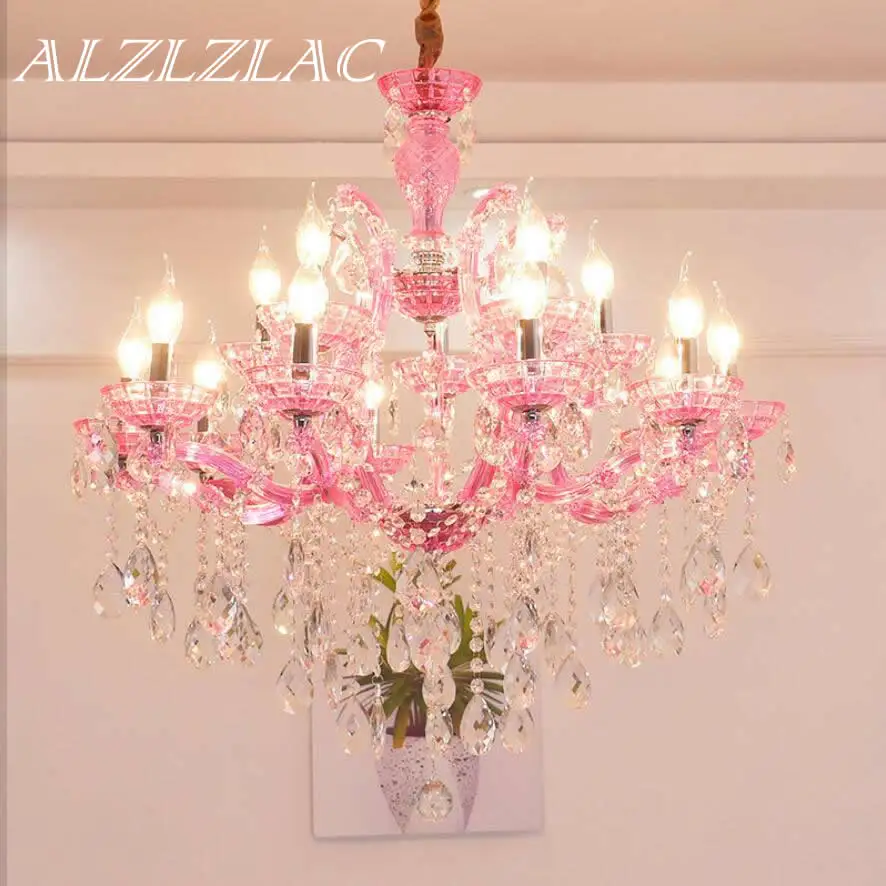 

Children's Room Candle Chandelier Lighting Bedroom Lustre Moderne Crystal Chandeliers Led Lamp Home Decor Living Room