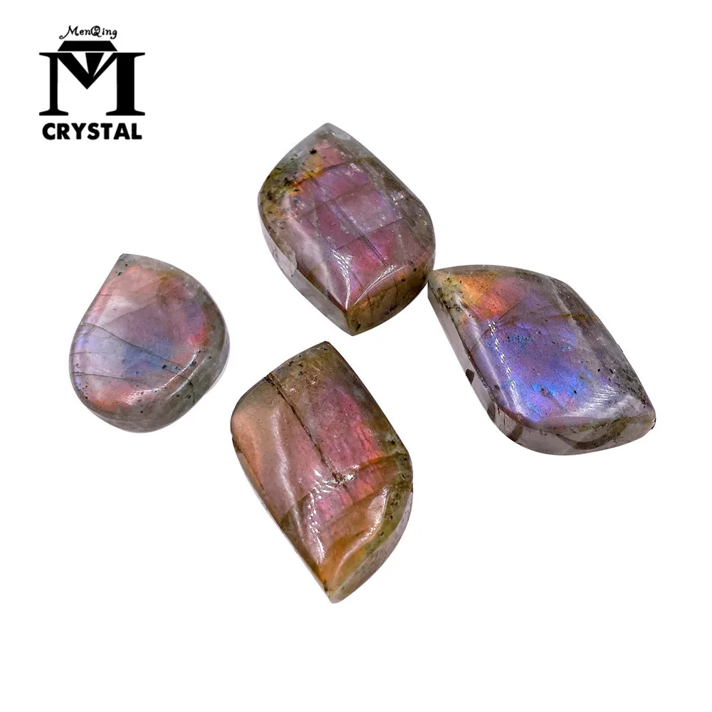 Natural Crystal Purple Labradorite Stone Gemstone Moonstone Sunstone Healing Rock Room Decoration Gift