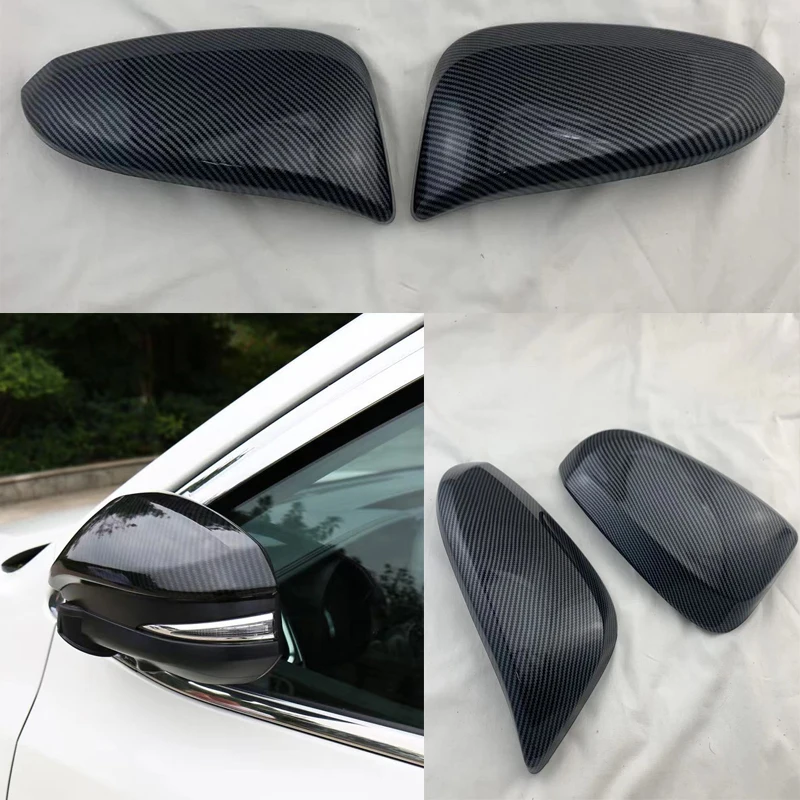 

High quality carbon fiber pattern Mirror Cover For Toyota Hilux Revo Rocco Innova Fortuner Rav4 2016 2017 2018 2019 2020