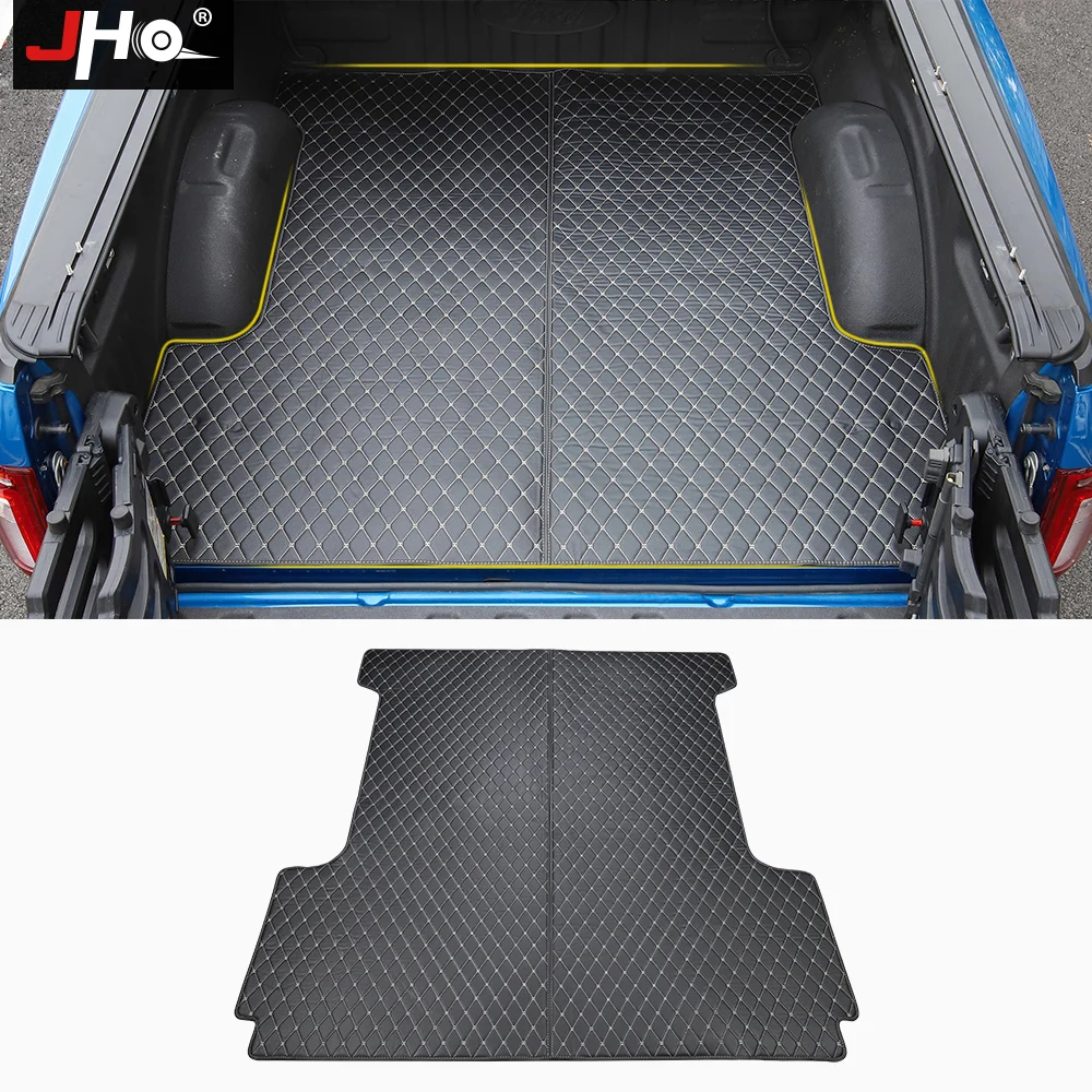 

JHO Truck Bed Cargo Liner Protective Cover Mat For Ford F150 RAPTOR 2017-2020 2019 2018 XLT 4-door Crew Cab Lariat Accessories