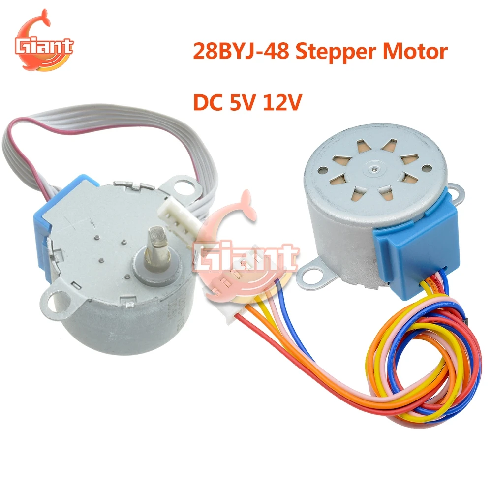 28BYJ-48 DC 5V 12V Stepper Motor 28BYJ-48-12V 28BYJ-48-5V 1/64 4-phase 5 Wires Reduction Gear Motor Step Motor Stepping Motor