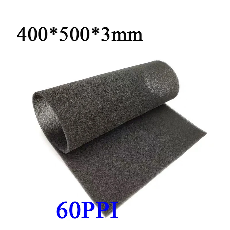 500x400x3MM bilgisayar filtresi örgü PC durumda Fan soğutucu toz geçirmez kapak sünger 60PPI daha hassas ve yıkanabilir