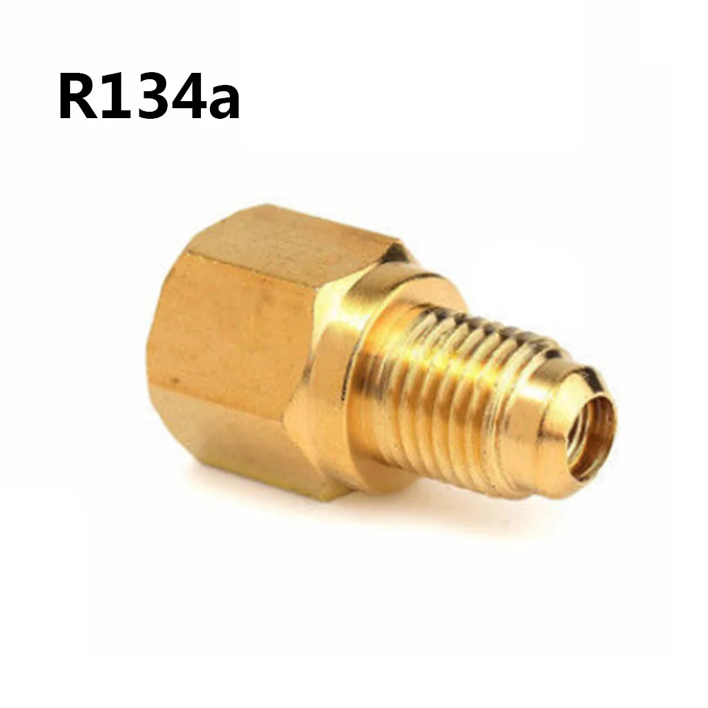 R134A R12 Adaptador de Acoplamento Rápido Carro Condicionador 1/2 "ACME Fêmea 1/4" SAE Alta Qualidade Latão Carro Injector Combustível