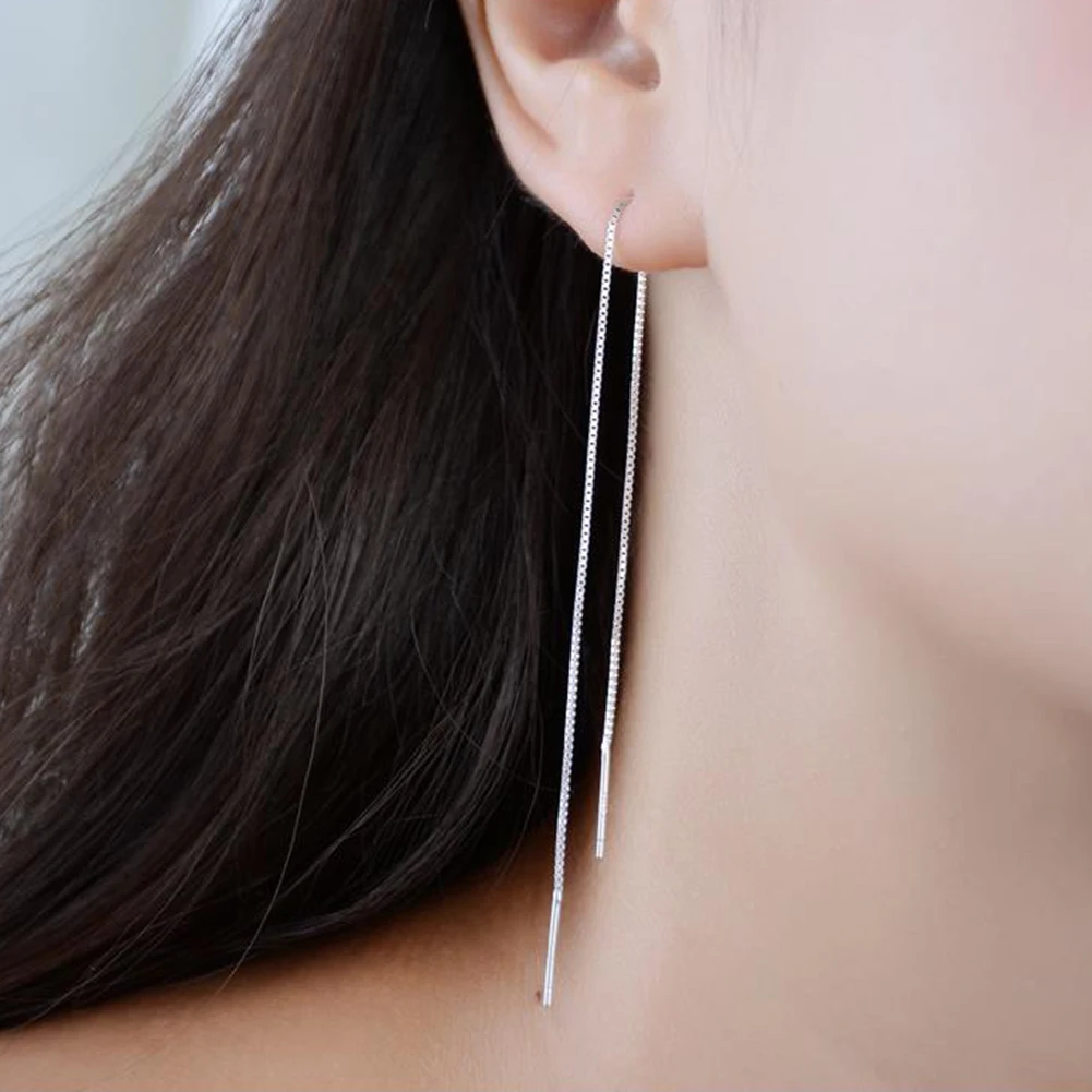 Women\'s Earring Long Linear Chain Dangle Ear Line Threader Earring Jewelry Long Chain Earrings For Woman Dangle Earrings Gifts